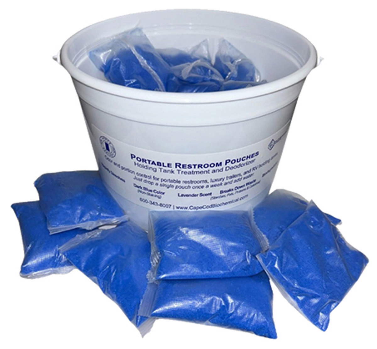 Cape cod biochemical porta perfect portable restroom pouches