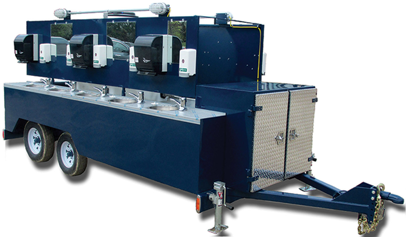Portable Sinks - McKee Technologies - Explorer Trailers hand-wash station