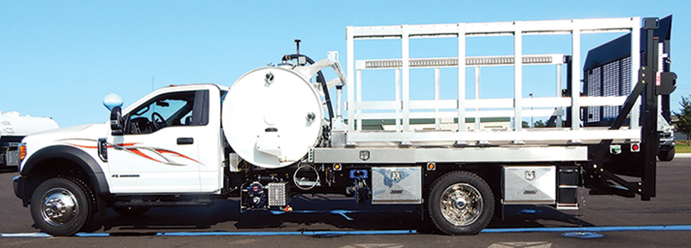 Transport Trucks/Trailers - Imperial Industries portable restroom service unit
