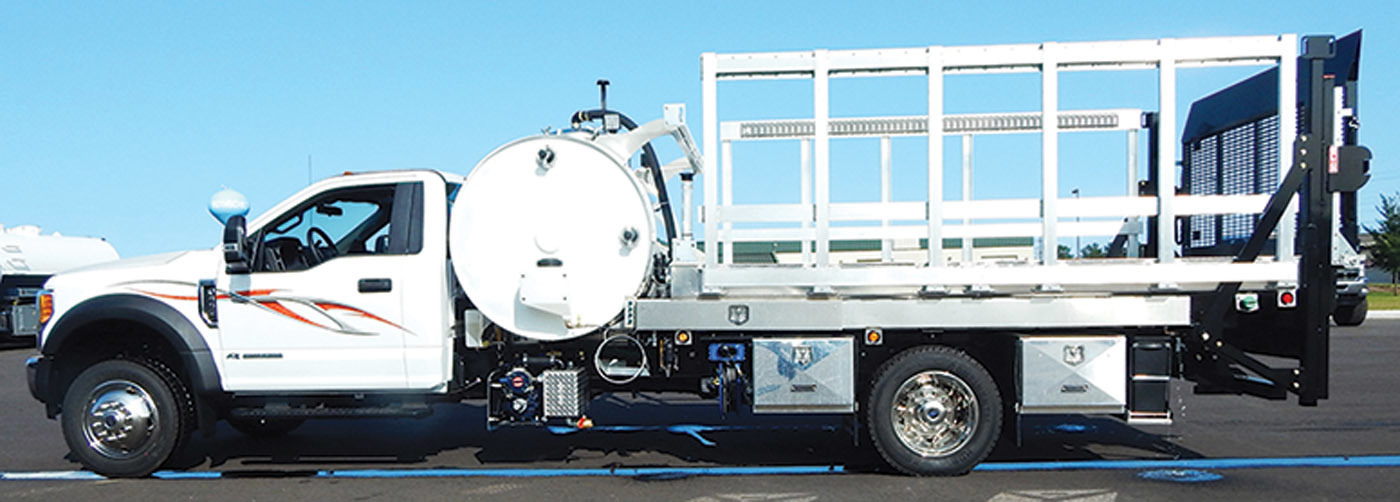 Vacuum Trucks - Imperial Industries portable restroom service unit
