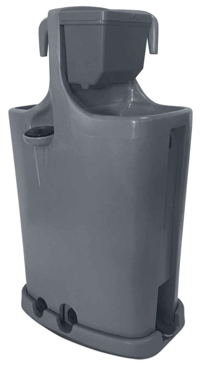 Jj portable sanitation products stowaway double sided handwash station
