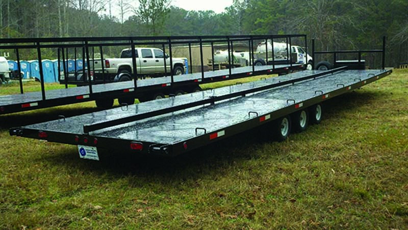 Restroom Transport - Liquid Waste Industries Trailer
