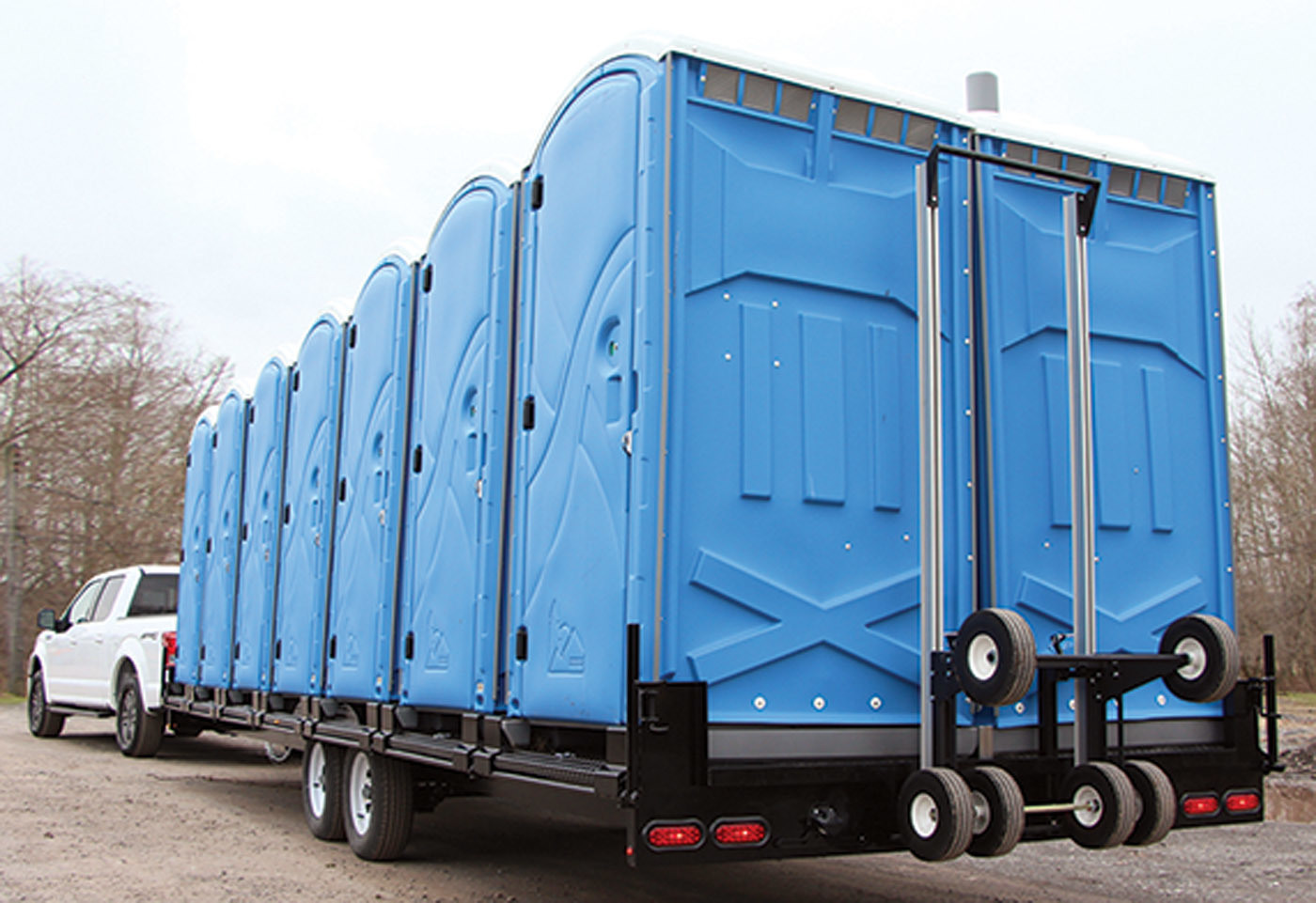Transport Trucks/Trailers - Pik Rite portable restroom trailer