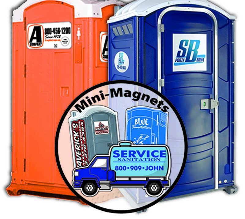 Decals - Custom portable restroom decals