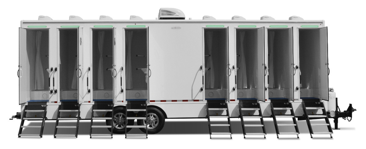 Satellite 8 door 8 station shower trailer