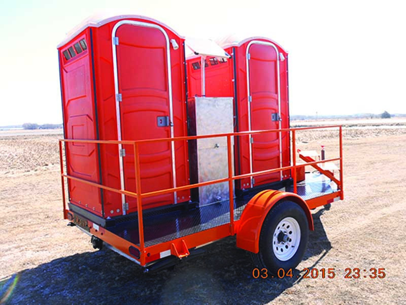 Restroom Trailers - Tow-Let Manufacturing Twin Flush