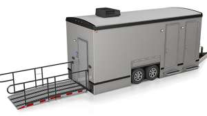 Ameri can engineering ada compliant restroom trailer