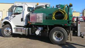 Transway systems portable restroom truck