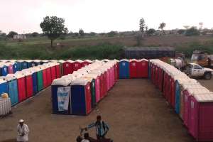 Transporting a Caravan of Restrooms 140 Miles to Serve a Million Religious Pilgrims