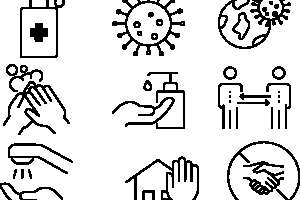 Coronavirus line art 5019475