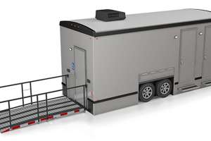 Ameri can engineering ada compliant restroom trailer