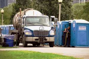 Service Sanitation Provides Restrooms For Taste Of Chicago's Feeding Frenzy