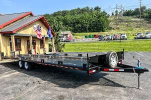 Pik rite portable toilet transport trailer