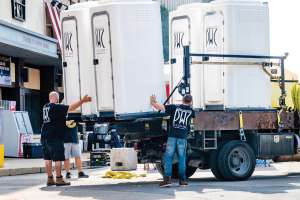 A Sizzling Hot 200-Unit Event Tests New Restroom Company Owner Doug Marshall