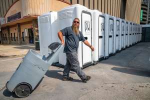 A Sizzling Hot 200-Unit Event Tests New Restroom Company Owner Doug Marshall