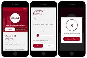 Satellite toilet app