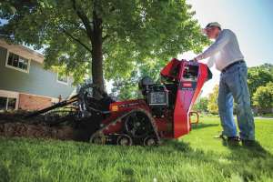 Toro walk behind trencher